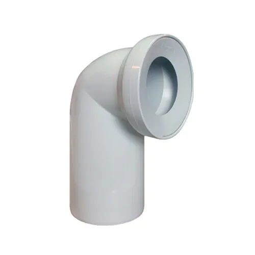 Weiß WC Abwasserwanne Anschluss Bodenrohr 110mm 90° Winkel