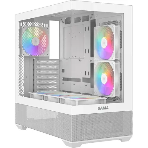 Sama Gears V40, White ATX Mid-tower Case (ATX, mATX, Mini-ITX) (V40-WHADA6X1-GL)