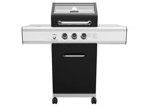 Grillfürst G210G 2-Brenner Gasgrill mit Hochtemperaturbrenner und Gusseisen Rosten