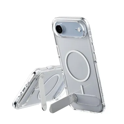 PanzerGlass CARE Feature Case transparent mit Kickstand & MagSafe für iPhone 17 Air - Schützende Smartphone Hülle mit integriertem Kickstand für komfortables Video-Streaming und MagSafe-Kompatibilität.