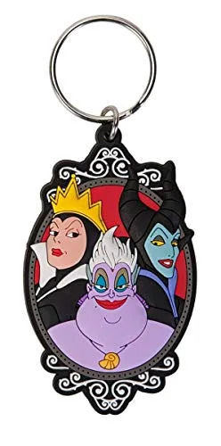 Monogram International Disney Bösewichte Soft-Touch-PVC-Schlüsselanhänger: Gruppe