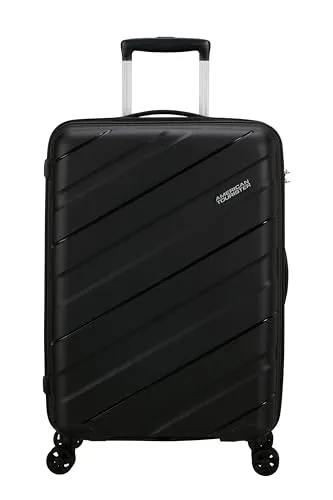 American Tourister Trolley Jetdriver 3.0 67cm Schwarz - Koffer mit 4 leichtlaufenden Doppelrollen, ideal für stressfreies Reisen. Ausgestattet mit TSA-Zahlenschloss und praktischem 2-Wege-Reißverschluss.