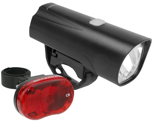 Smart Fahrradbeleuchtung Set 30 Lux LED Scheinwerfer und Rücklicht StVZO - Beleuchtung & Reflektoren, abnehmbare und wiederaufladbare LED-Lampe für optimale Sichtbarkeit und Sicherheit beim Radfahren.
