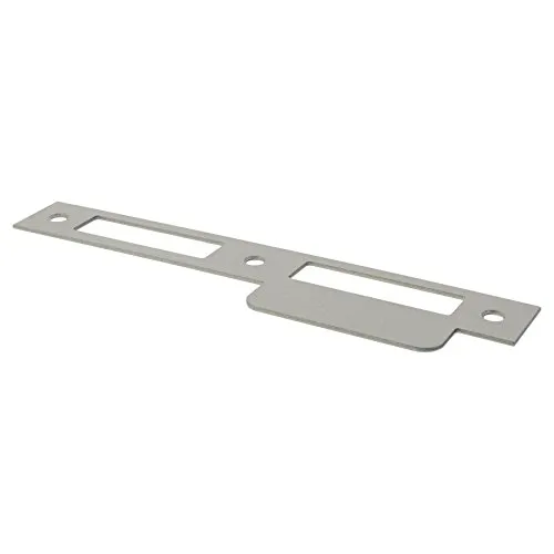 ToniTec Schließblech für Zimmertür Zimmertürschließblech 170 x 24 x 1,5 mm Lappenschließblech altsilber käntig DIN links und rechts verwendbar