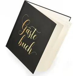 Plantvibes Gästebuch Hochzeit – 72 Seiten Premium-Papier, Dickem Papier, Es Drückt Nicht Durch, Vintage-Stil, Mit Goldenem Titel, Deutsch-Gold