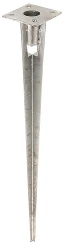 ALBERTS Einschlagbodenhülse Pfostenträger Stahl verzinkt Ø 38 mm Höhe 750 mm