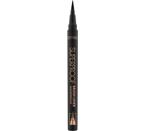 Catrice Eyeliner Superproof Brush Liner Waterproof, 3-tlg., Extrem wasserfest, präzise, satte Farbe, ideal für feine Linien.