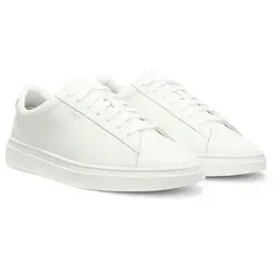 BOSS Kieran Sneaker Freizeitschuh in Weiß, Größe 47 EU - Stylischer Halbschuh in monochromer Optik, aus hochwertigem Leder und Synthetik. Ideal für sportliche Freizeitlooks – bequem und vielseitig kombinierbar.
