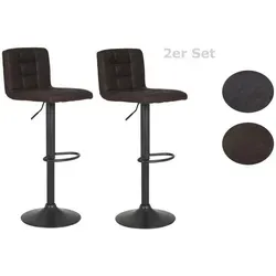 Hela Tische 2er Set Barhocker Amanda I in braun von MID.YOU