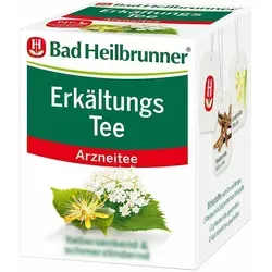 BAD HEILBRUNNER Erkältungstee N Filterbeutel 16 g - Heilkräftiger Erkältungstee aus hochwertigen Kräutern, ideal zur Linderung von Erkältungssymptomen und zur Stärkung des Immunsystems.