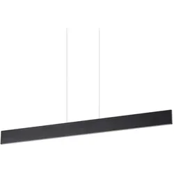 Ideal Lux Desk SP1 Pendelleuchte - Schwarze Pendelleuchte mit Aluminium-Gehäuse, längenverstellbaren Kabeln und energieeffizienter LED-Technologie (32W, 2100 Lumen) – perfekt für modernes Wohndesign.