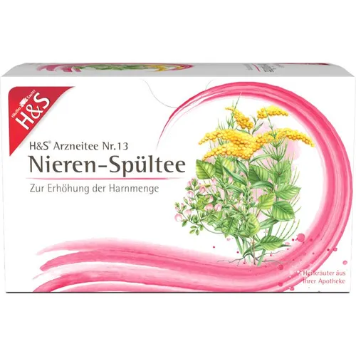 H&S Nieren-Spültee Filterbeutel 40 g - Tees mit reinigenden Eigenschaften für die Nieren, ideal für eine natürliche Entgiftung und Wohlbefinden.