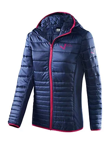 Black Crevice Damen Hybridjacke, blau/pink, Größe 40 - Ski-Jacke für Damen mit hohem Tragekomfort, elastischem Gewebe und isolierender Schicht für Wärme. Ideal für Wintersport und Outdoor-Aktivitäten, leicht verstaubar.