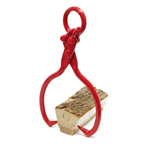 Wiltec Forstzange für Baumstämme bis 450 mm - Forstwirtschaftliche Haken & Zangen mit 680 kg Zugkraft für sicheres und stabiles Holzrücken, ideal für effiziente Forstarbeiten.