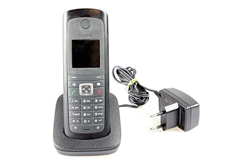 Gigaset E49H Dect-Schnurlostelefon wasser und staubgeschützt (IP54), zusätzliches Mobilteil, schwarz/graphit