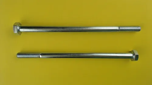 2X M10x180 Sechskantschrauben Teilgewinde 8.8 galv. verzinkt DIN 931 - 10 x 180