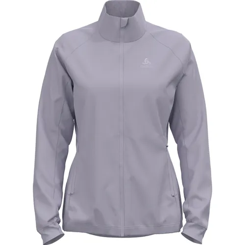 Odlo Women's Jacket Brensholmen - Winddichte Langlaufjacke in Grau, Gr M - Hochwertige Langlaufjacke für Damen, winddicht und ideal für aktive Wintersportler. Optimale Bewegungsfreiheit und Komfort für das Langlaufvergnügen.