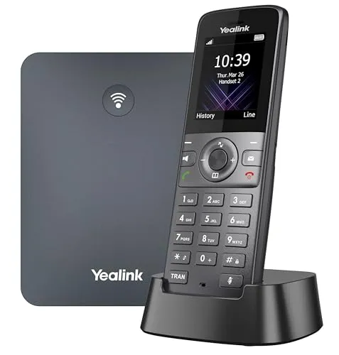 Yealink W74P Festnetztelefon - Hochwertiges Festnetztelefon mit langlebigen Materialien und robuster Bauweise für zuverlässige Kommunikation.