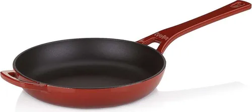 kela Gusseisen Bratpfanne CALIDO 28 cm - Hochwertige emaillierte Gusseisenpfanne, ideal für gesundes Braten bei hohen Temperaturen bis 300°C. Perfekt für alle Herdarten und energiesparendes Kochen.