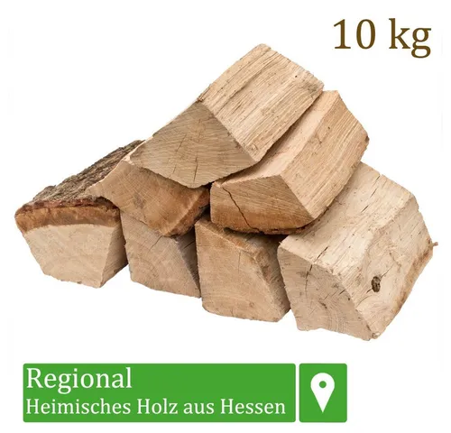 Flameup Kaminholz Brennholz Kaminholz Holz Eiche 5-500kg Ofen Kamin Kaminofen Grill 25cm, 10 kg