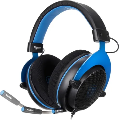SADES Mpower SA-723 Gaming Headset Schwarz Blau in blau von Hyrican