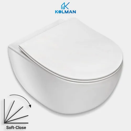 Wand Hänge WC Toilette Peonia mit Soft Close und Schallschutz