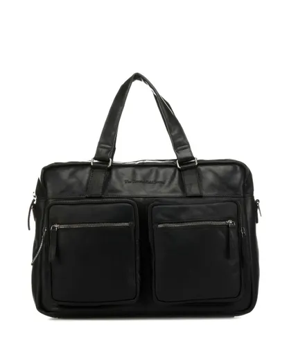 The Chesterfield Brand Wax Pull Up Aktentasche Schwarz mit Laptopfach - Hochwertige Leder-Aktentasche mit 43 cm Laptopfach, ideal für Beruf und Alltag. Stilvoll und praktisch für moderne Professionals.