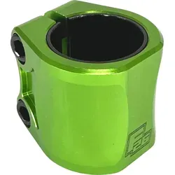 Fantic26 Twinlock Stunt-Scooter Double Clamp 32/35 Grün - Leichte und stabile Lenkerklemme für Stunt-Scooter, passend für 31,8mm und 34,9mm Lenker. Mit robusten M8 Schrauben für sicheren Halt – ideal für Tricks und hohe Agilität.