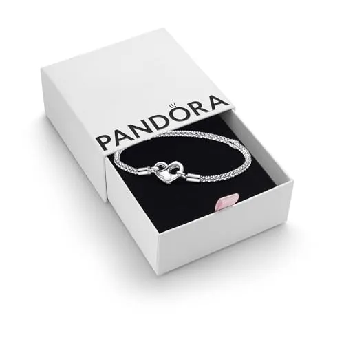 PANDORA Armband mit Infinity Herzverschluss in silber von Pandora