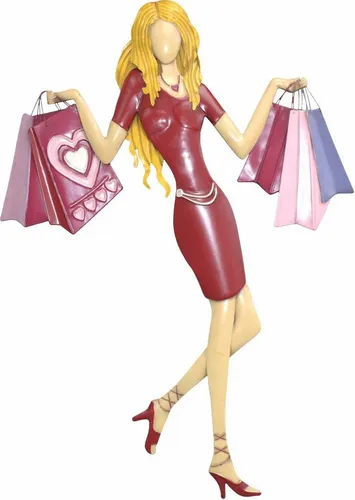 HOFMANN LIVING AND MORE Wanddekoobjekt Shopping 1 von HOFMANN LIVING AND MORE