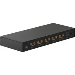 20x Goobay 58490 Series 2.0 HDMITM-Umschaltbox 4 auf 1 mit Audio-Ausgang, Schwarz