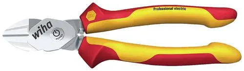 Wiha BiCut 38984 Seitenschneider 200mm - Zangen für Elektronik und Feinmechanik mit patentierter Gelenkkonstruktion, die 50% weniger Handkraft erfordert und ergonomisch gestaltet ist für müheloses Arbeiten, auch bei extrem harten Materialien.