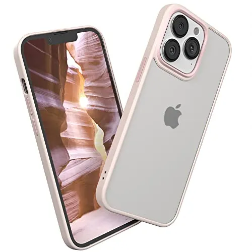 EAZY CASE Ultra Schutz Outdoor Hülle kompatibel mit iPhone 13 Pro, hochwertige Schutzhülle mit Ultra Aufprallschutz, Stoßfest und Kratzfest, dünne Handyhülle mit Kameraschutz, Alt Rosa