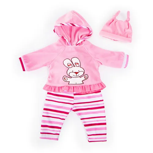 Bayer Design 83888AA Puppenkleidung - mehrteiliges Puppenoutfit für Babypuppen 33-38 cm, fördert Fantasie und Fingerfertigkeit beim Spielen