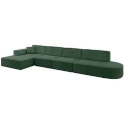 Altdecor Ecksofa, Currygelb, Textil, 5-Sitzer, 412x165 cm, Wohnzimmer, Sofas & Couches, Wohnlandschaften, Ecksofas