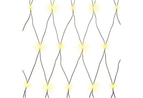 Gartenpirat LED-Lichternetz - 4x1 m, warme weiße LED-Beleuchtung für festliche Weihnachtsdeko außen