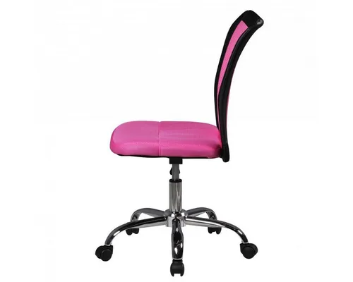 FINEBUY Drehstuhl SuVa3485_1 - Kinderschreibtischstuhl in Pink für Kinder ab 6 - Bürostühle für Kinder, komfortabel und verstellbar von 44 bis 54 cm, mit atmungsaktiver Rückenlehne und 360 Grad Drehfunktion für flexibles Lernen.