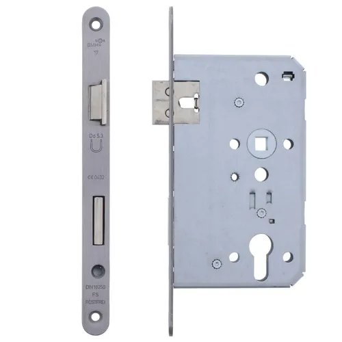 BMH FH-Schloss Feuerschutz Stahltürschloss Einsteckschloss 20mm Stulp DIN Links