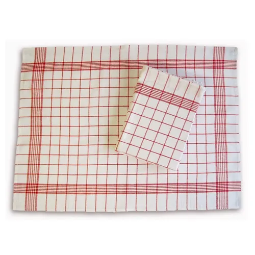Geschirrtuch ROT 50x70cm 100% Baumwolle ST1411