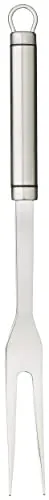 Kitchen Craft Professional Fleischgabel mit langem Stiel, Tranchiergabel Grill Zubehör, Bratengabel mit ovalem Griff, BBQ Zubehör Edelstahl, Lange Gabel für Griller, 1,6 x 3 x 33,2 cm