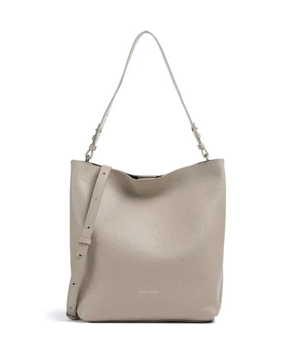 Marc O'Polo Brinja M Beuteltasche - Damen in Beige - Elegante Beuteltasche aus genarbtem Rindsleder, ideal für den Alltag und stilvolle Akzente.