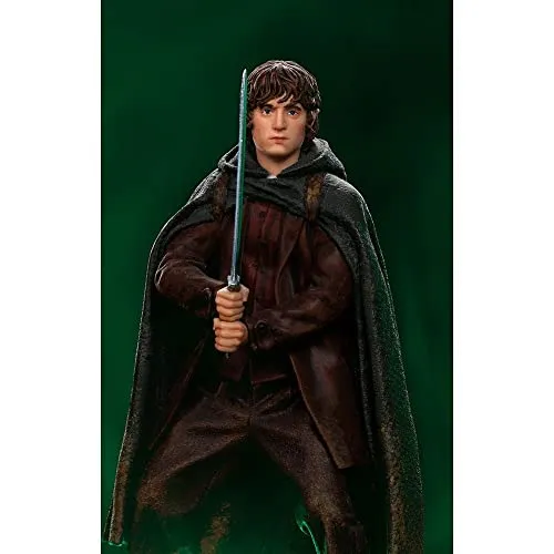 Iron Studios ST Signore degli Anelli: Frodo Fellowship 1/10 Art 12cm (83203) - Puppen & Sammelfiguren, detailgetreue Nachbildung von Frodo, perfekt für Sammler und Fans der Herr der Ringe-Reihe.