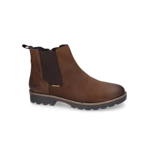 camel active Stiefelette aus echtem Leder - Braun 40 EU - Herren-Halbschuhe aus hochwertigem Rinds Nubukleder, ideal für lässige Outfits. Bequem und stilvoll mit einem leichten Profil für optimalen Halt.