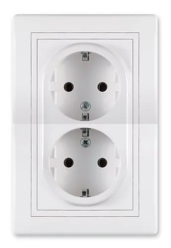 Aling Conel Unterputz-Steckdose PRESTIGE-Line Unterputz-Doppelsteckdose, Packung