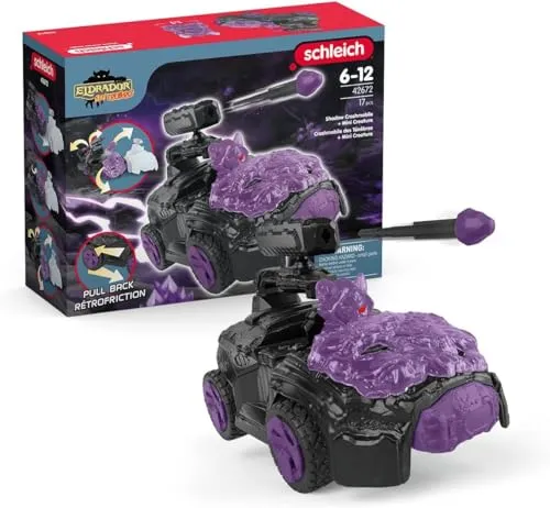 schleich 42672 Schatten-Crashmobil mit Mini Creature - Spielset mit 17 Teilen, Rückziehmotor und Schussfunktion für spannende Abenteuer ab 7 Jahren
