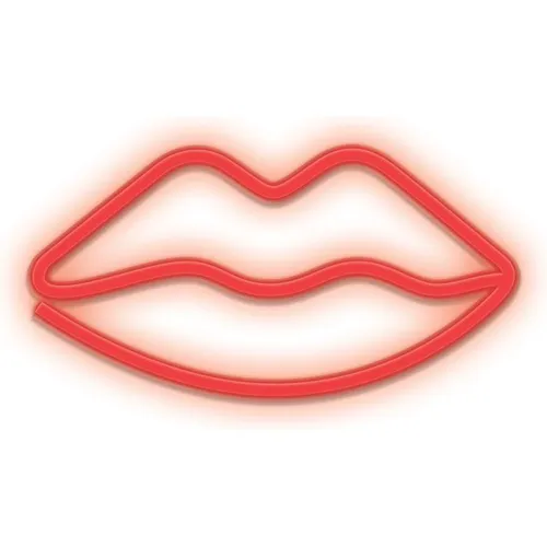 Forever Light Neon LED Licht LIPS rot Fledermaus + USB FLNEO8 (Rot) (DNLLIPSFORE)