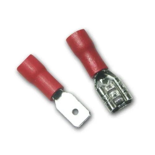 world-trading-net - 20 Paar Flachsteckverbinder Rot 4,8mm / 0,5-1,5mm²