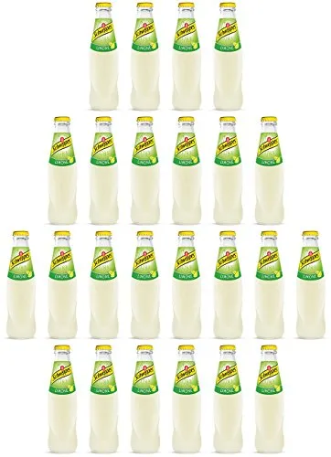 6x Schweppes Limone Zitrone Lemonade Glasflasche (4 x 18cl) erfrischend alkoholfreies Getränk