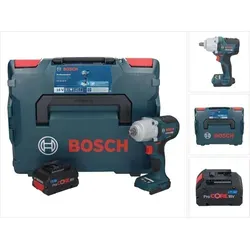 Bosch GDS 18V-450 HC Schlagschrauber 18 V - 450 Nm mit 8,0 Ah Akku - Akkuschrauber mit 450 Nm Drehmoment, bürstenlosem Motor und kompakter Bauweise, ideal für anspruchsvolle Anwendungen. Inklusive 8,0 Ah Akku und praktischer L-Boxx.