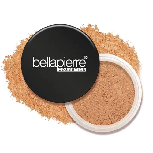 bellapierre Mineral Foundation SPF 15 – Lose Pudergrundierung | Veganes und tierversuchsfreies natürliches Make-up | Mattes Finish | Hypoallergen | Frei von Öl und Talk – 9 Gramm - Café